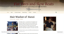 Desktop Screenshot of flattiresandslowboats.com